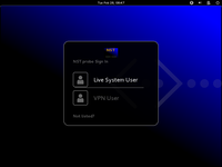 NST Login Screen (GNOME 3 GNOME Shell)